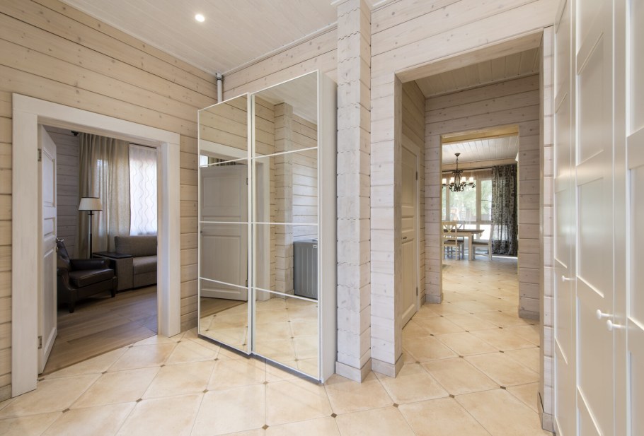 Перегородки из профилированного бруса