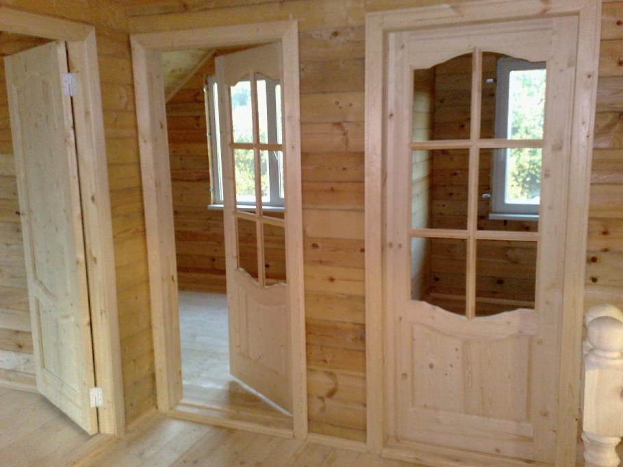 Дверной проем из бруса 50 на 50