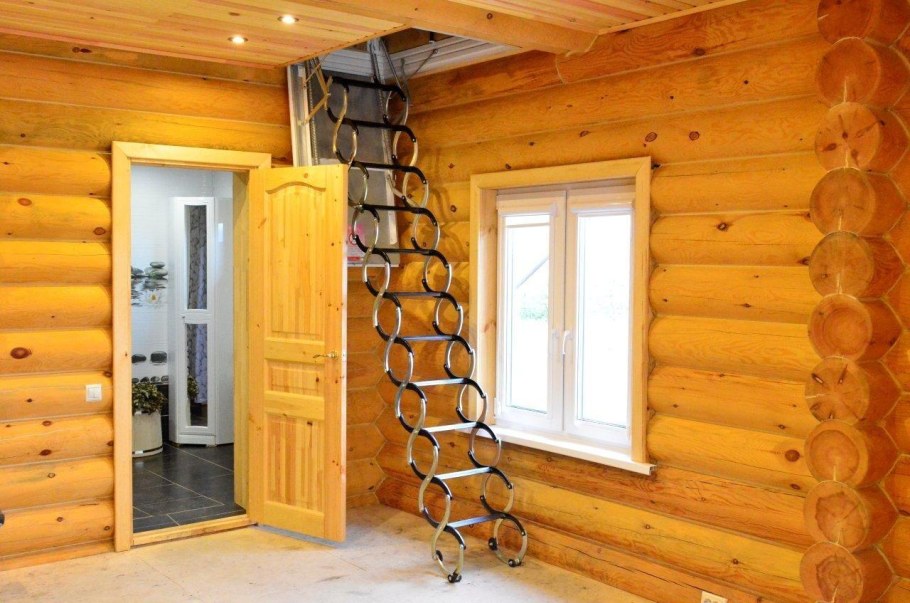 Межкомнатные двери в бревенчатом доме