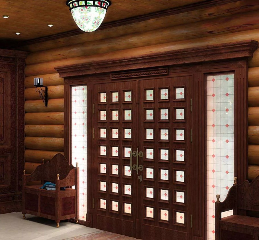 Межкомнатные двери в срубе