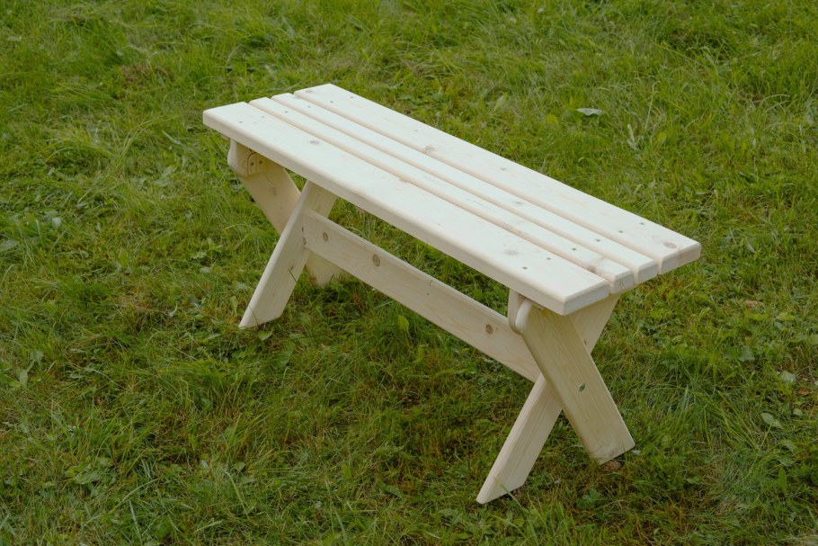 Лавка складная 220*250*46 стандарт массив сосны