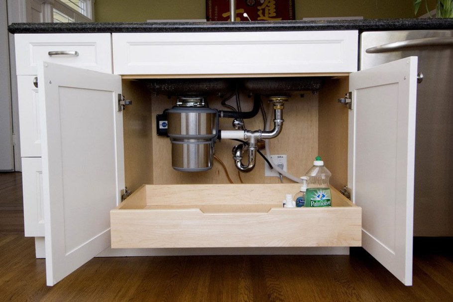 Выдвижной ящик под мойку для кухни