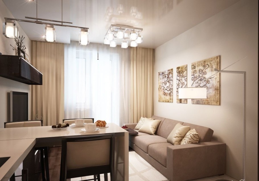 Кухня гостинная 18кв м пик