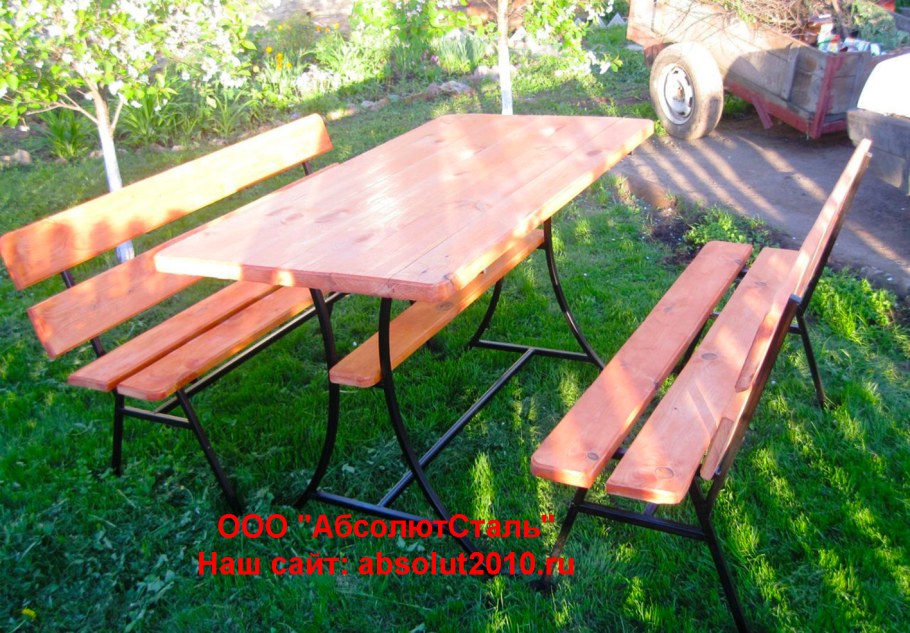 Садовая мебель из профильной трубы