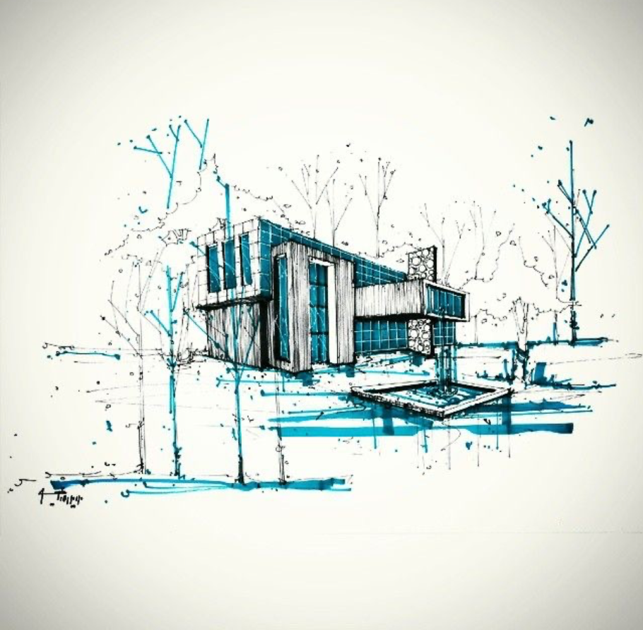 Архитектурный скетч