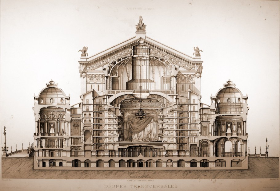 Опера Гарнье фасад чертеж