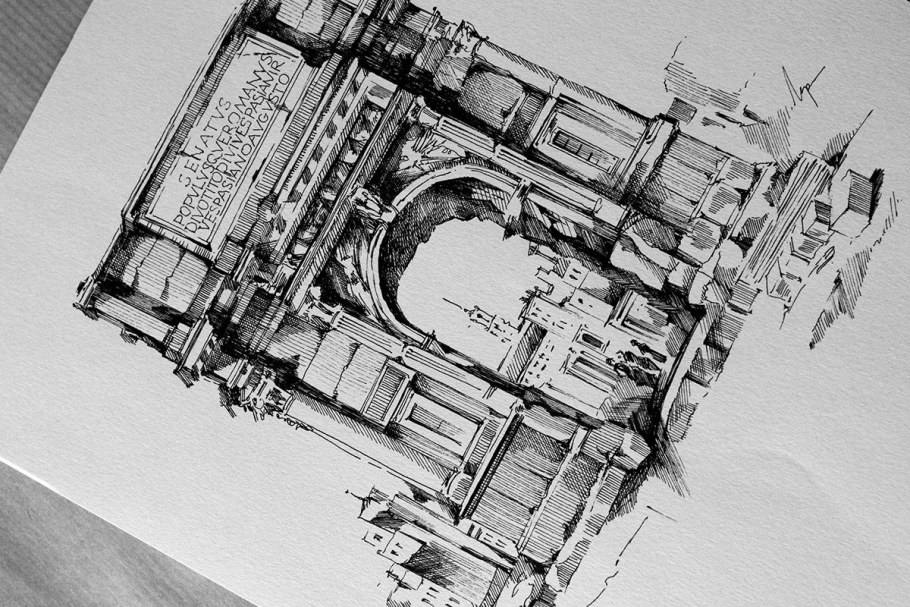 Тату архитектура эскизы