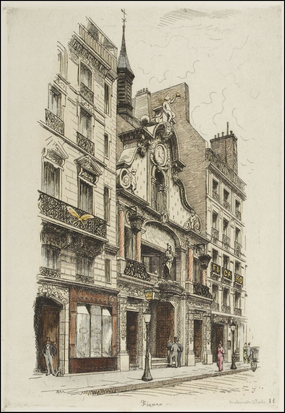 Здание в графике