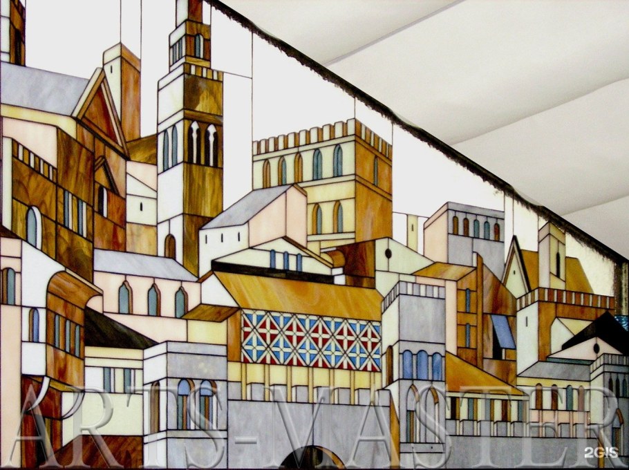 Городской пейзаж декоративная композиция