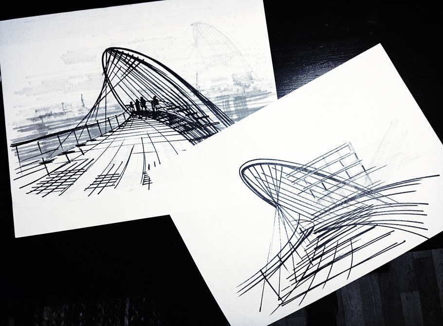 Линейная Графика в архитектуре композиция