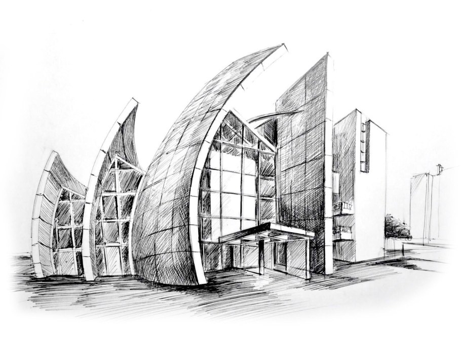 Архитектура школы рисунок