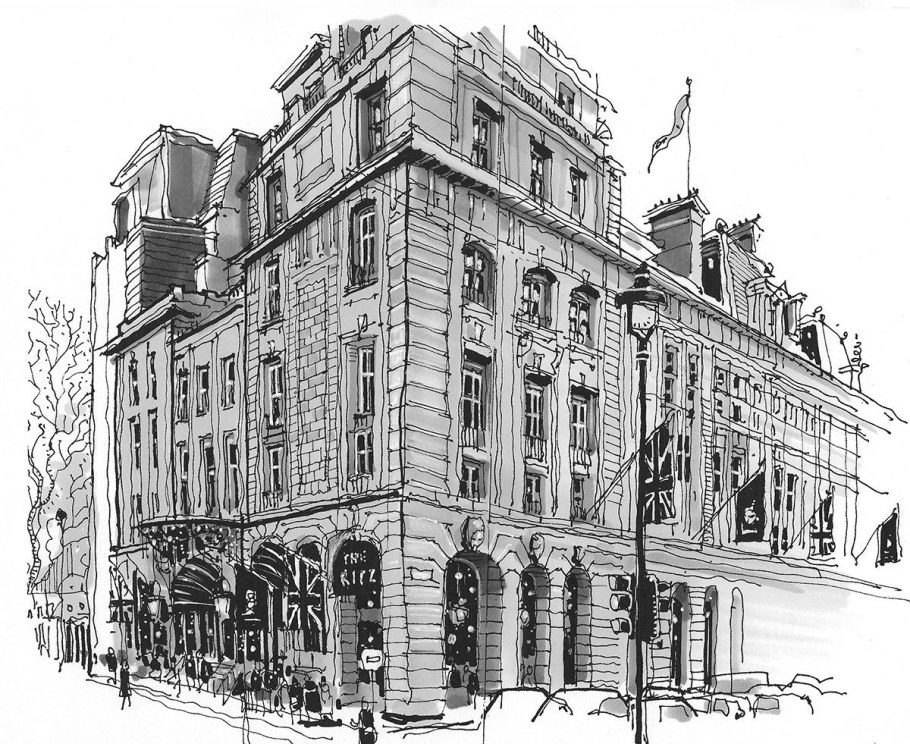 Здание в графике