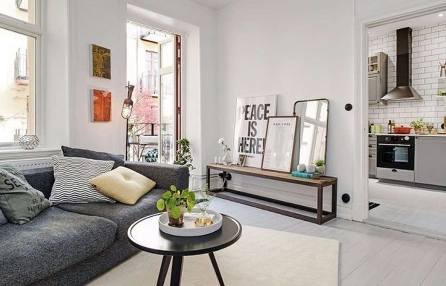 Скандинавский интерьер однушки