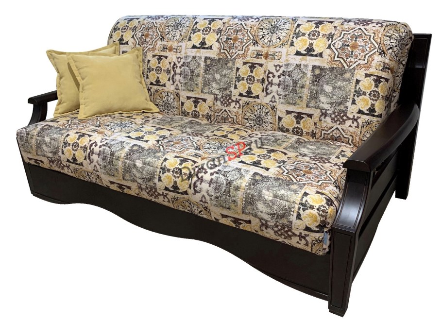 Диван с деревянными подлокотниками Мурано