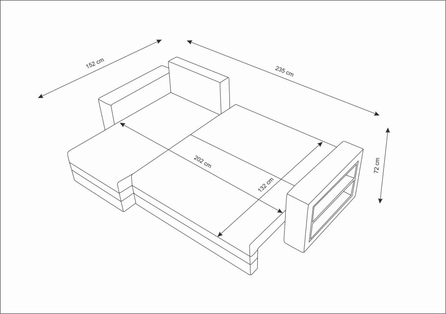 Диван угловой раскладной Аргос 2300