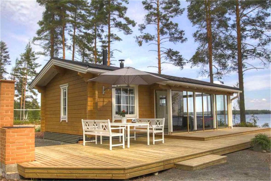 Финский дом с верандой