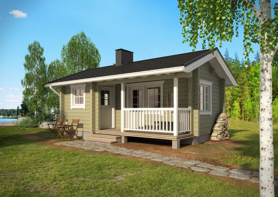 Баня 6х4 финская