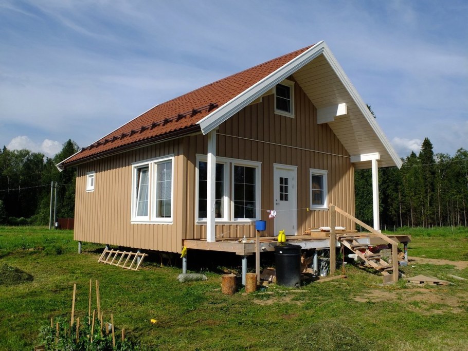 Каркасно щитовой дом