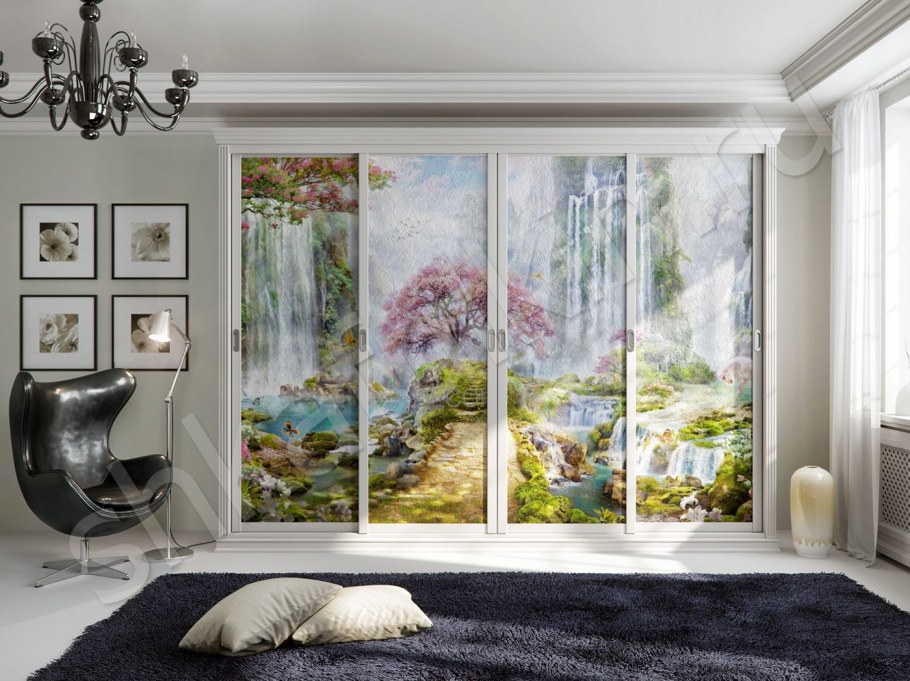 Шкафы с фреской