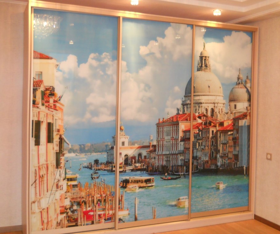 Двери купе с фотопечатью