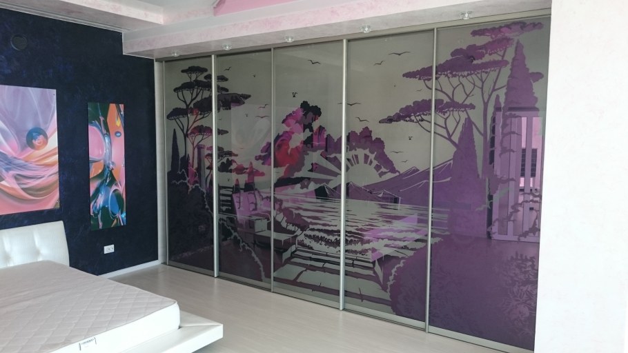 Шкаф купе с фотопечатью