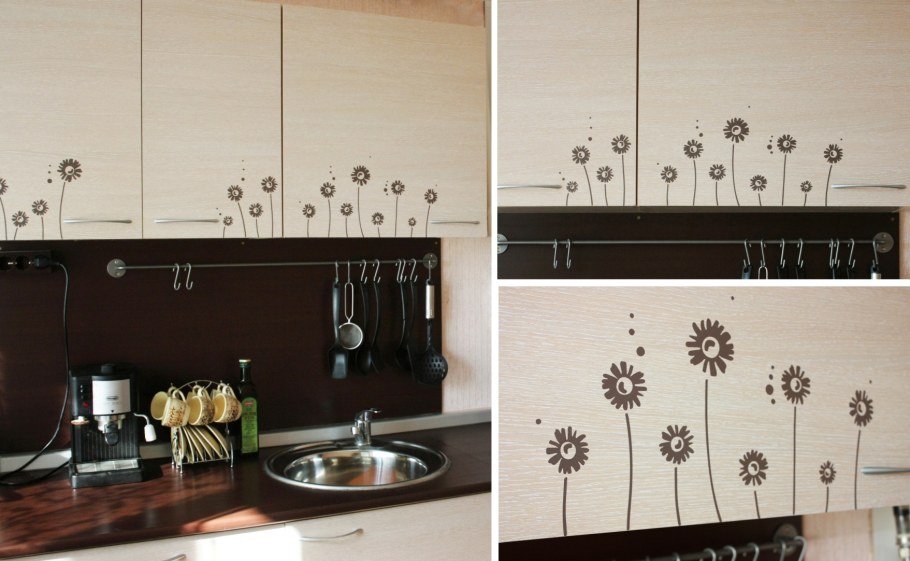 Наклейки на фасады кухни