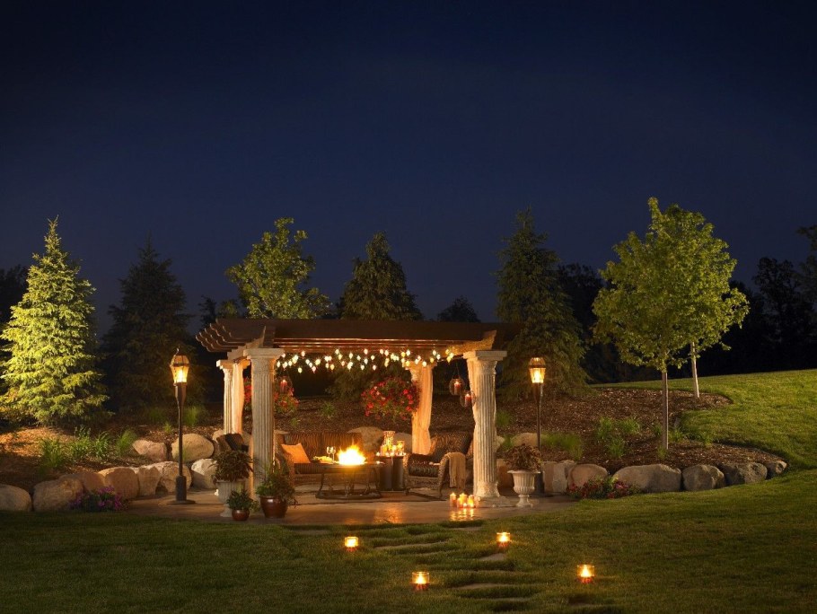 Освещение в беседке