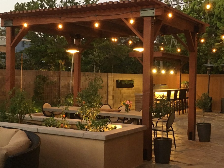 Подсветка беседки