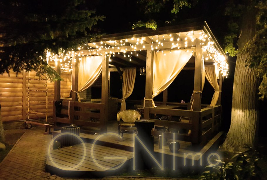 Освещение в беседке