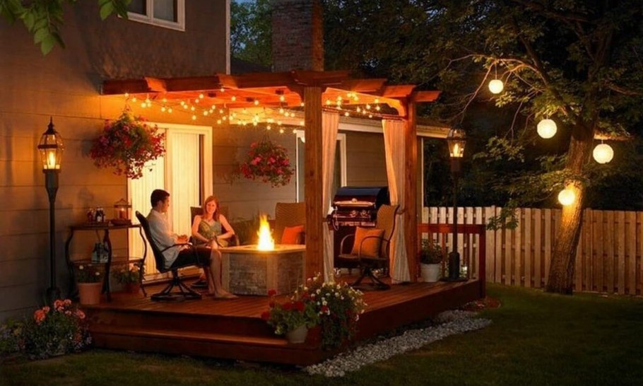 Патио с перголой