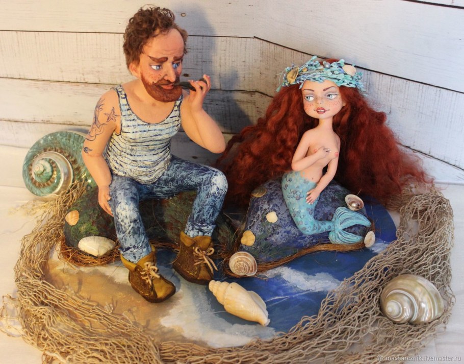 Тряпичная кукла Русалка