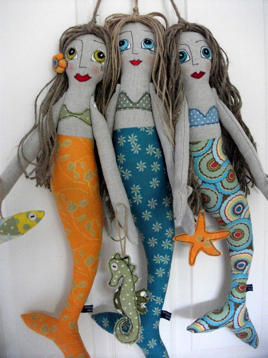 Русалочка кукла из ткани