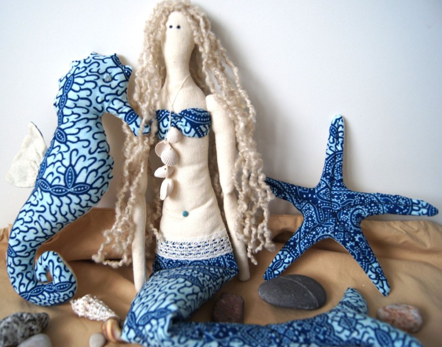 Текстильная кукла Русалка