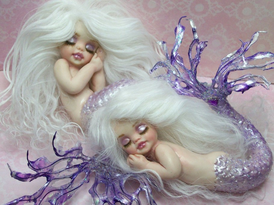 Кукла скульптурная Русалка