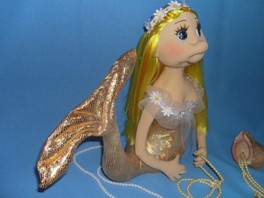 Тряпичная кукла Русалка