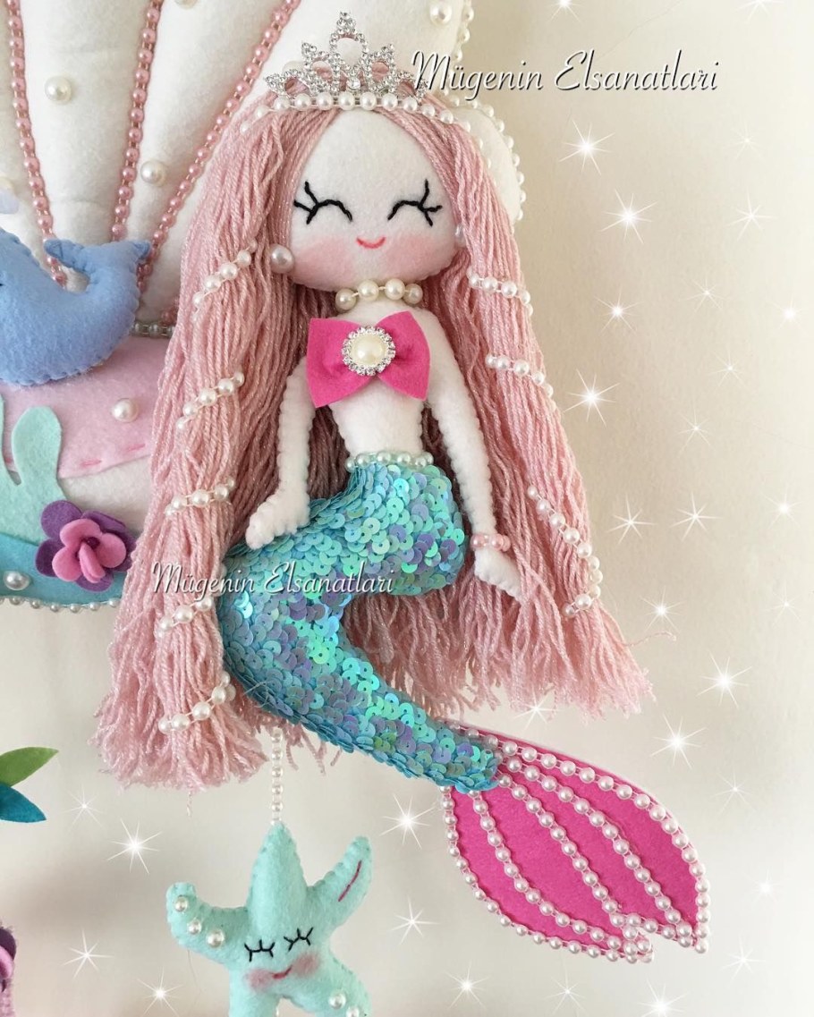 Тряпичная кукла Русалка