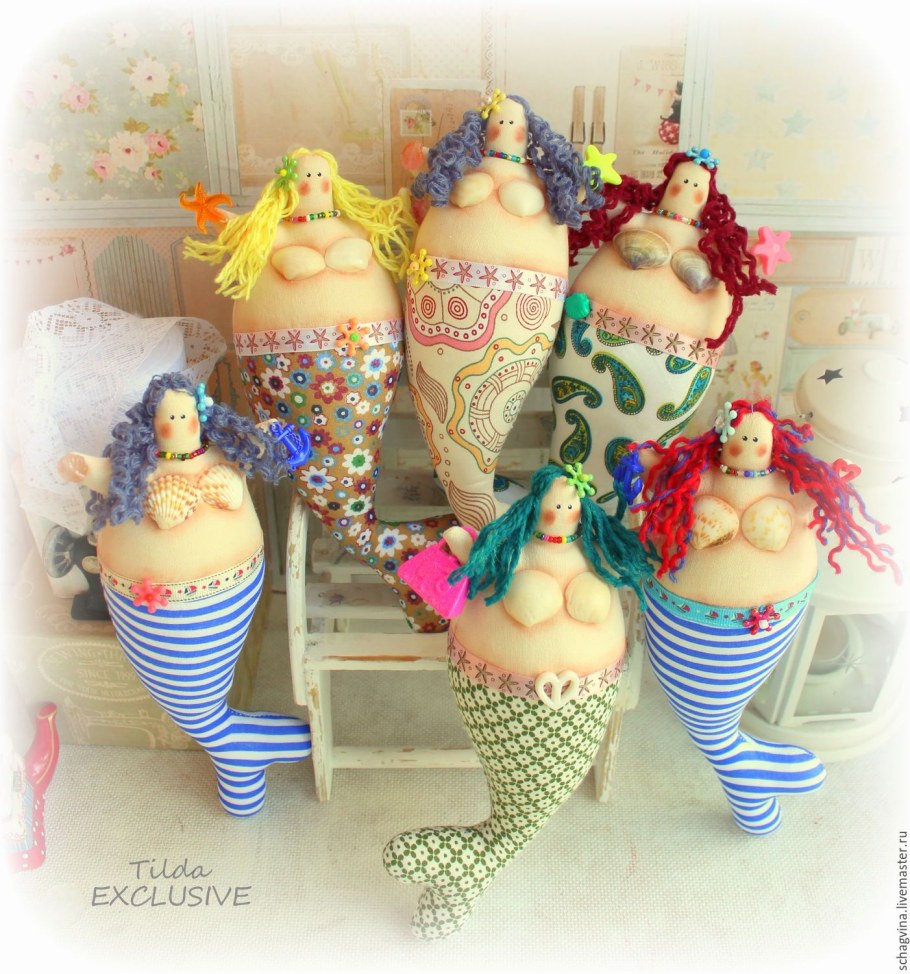 Авторские куклы русалки