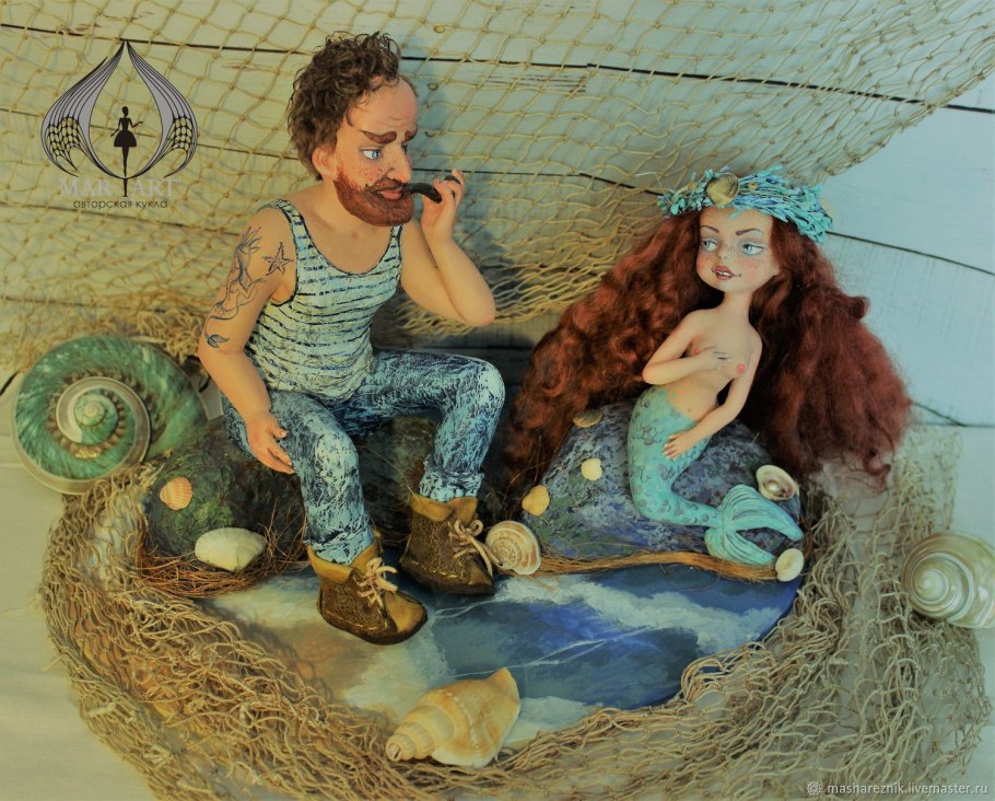 Текстильная игрушка Русалочка