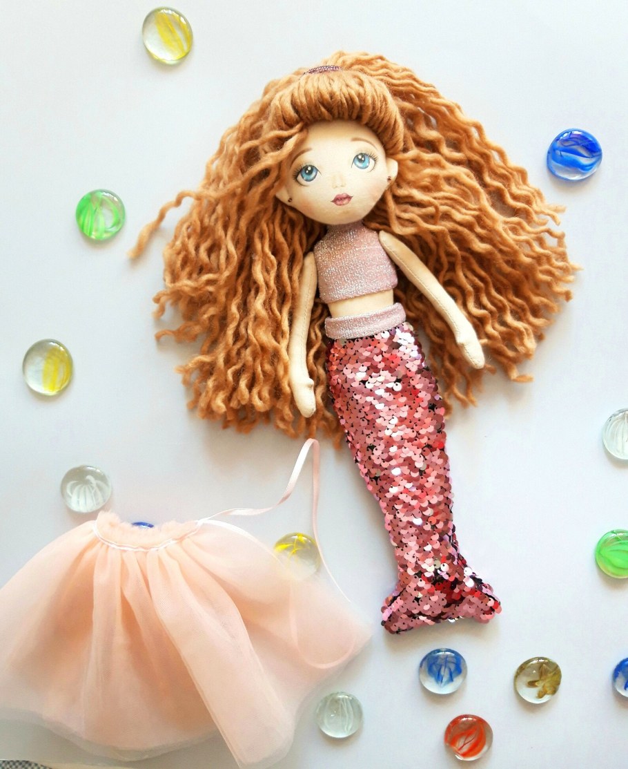 Текстильная кукла Русалка