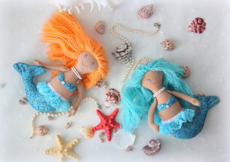 Интерьерные куколки русалки