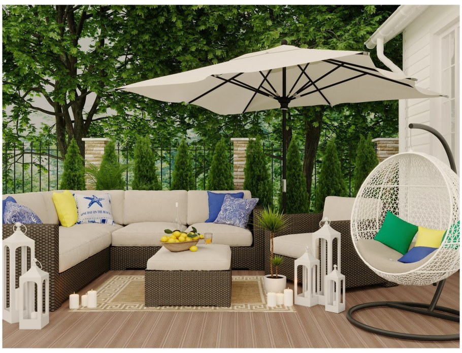 Садовая лаунж зона