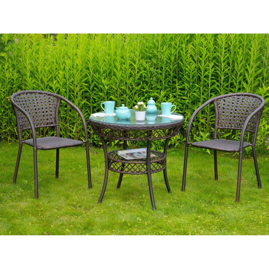 Стол Patro искусственный ротанг в 75 см