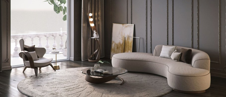 Minotti диван полукруг