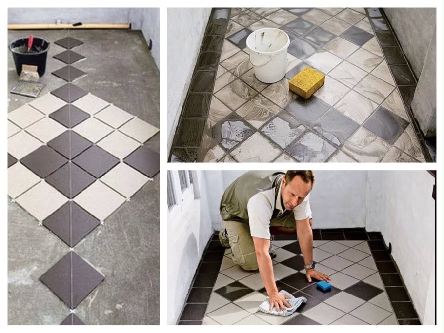 Укладка кафельной плитки на пол
