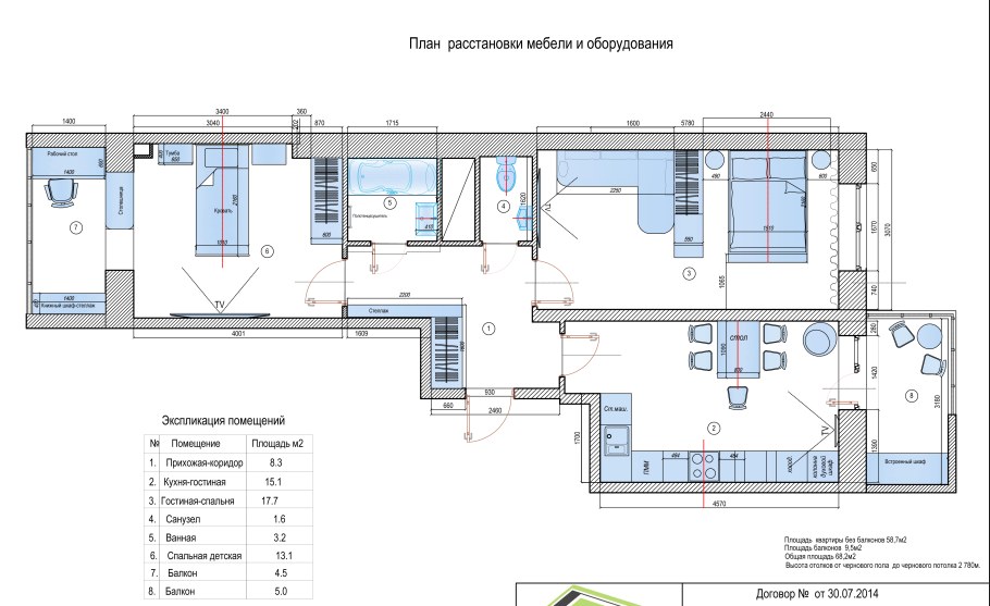 Расстановка мебели в офисе