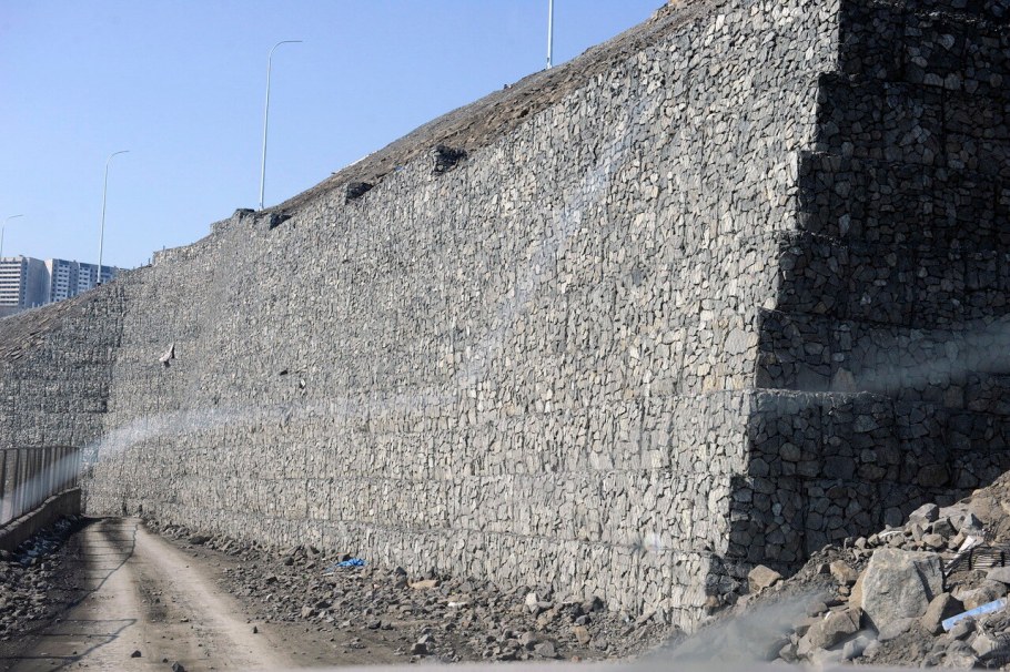 Противооползневые габионные сооружения