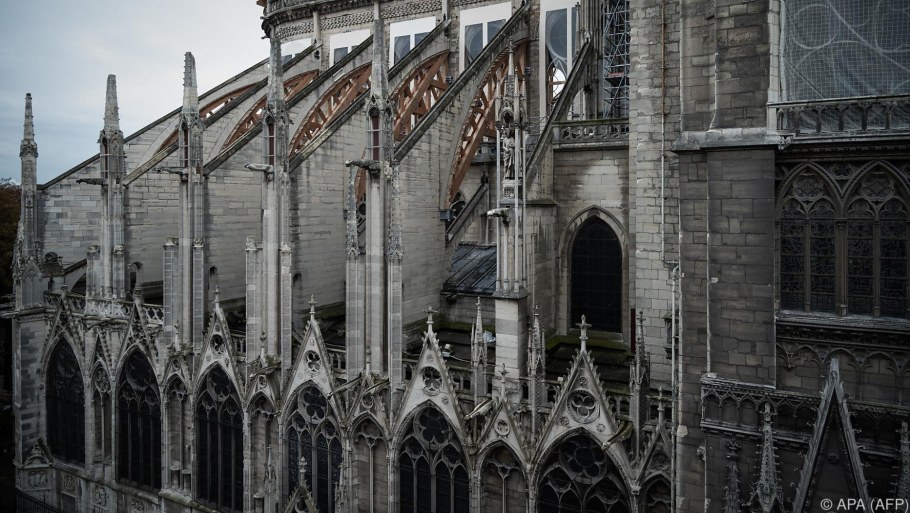 Собор Парижской Богоматери контрфорсы