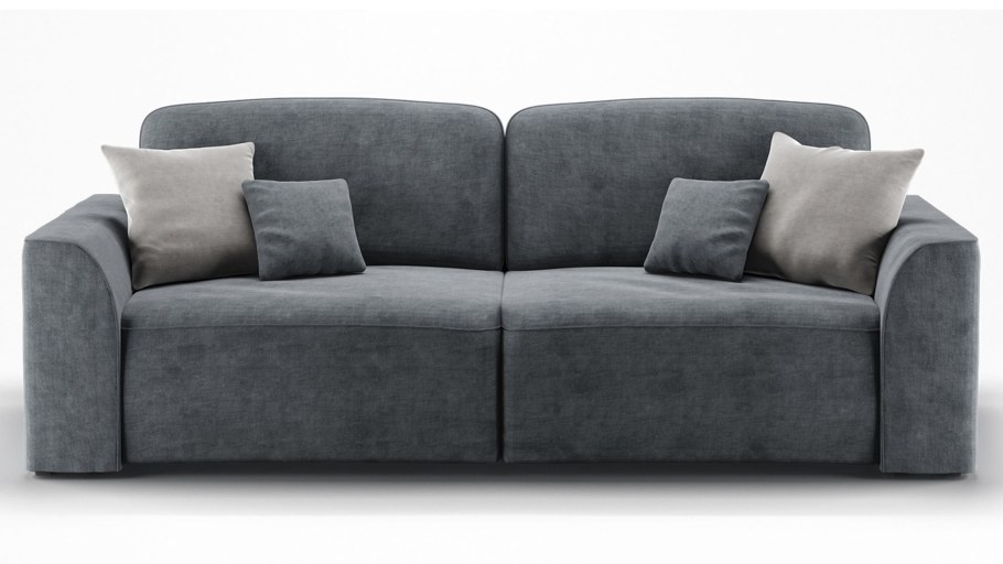 Диван Кинг серый шенилл