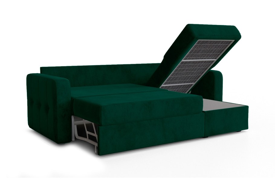 Прямой диван Loko enrich1 848 с широкими подлокотниками