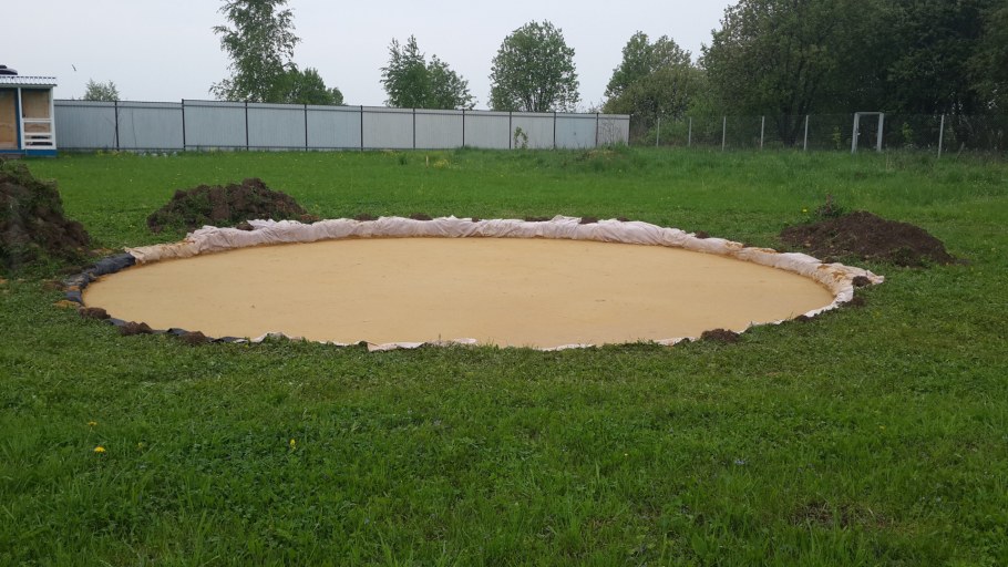 Основание под каркасный бассейн